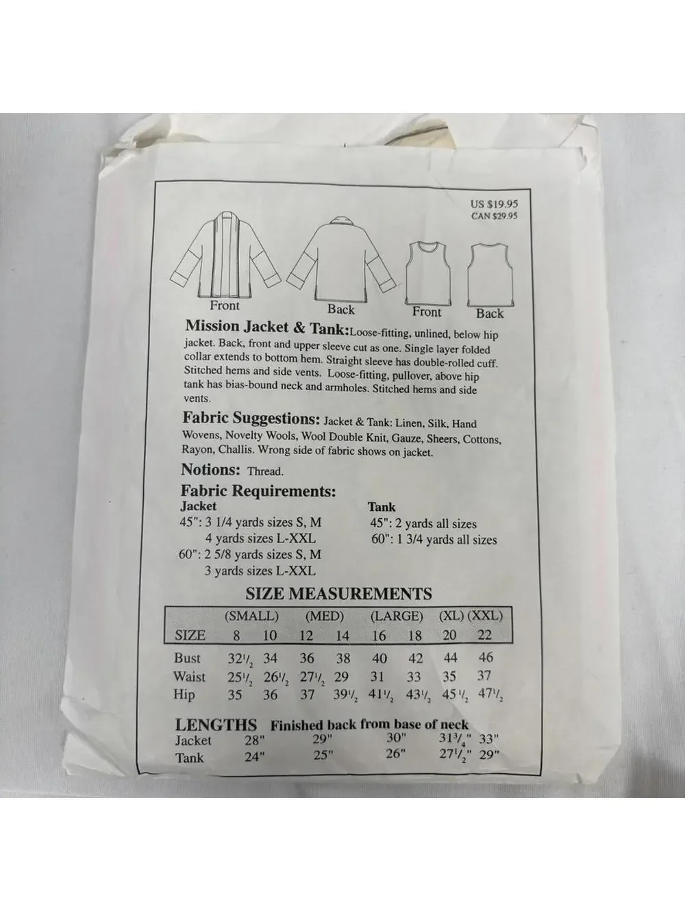 Lot of 4 VTG Sewing Patterns Work Wear Career Closet Staples Opened- As is